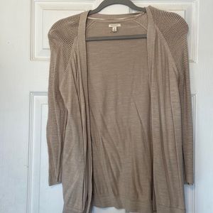 Light brown knit cardigan